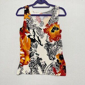 Vintage  fairy silk blend tank top emboiderd with sequins